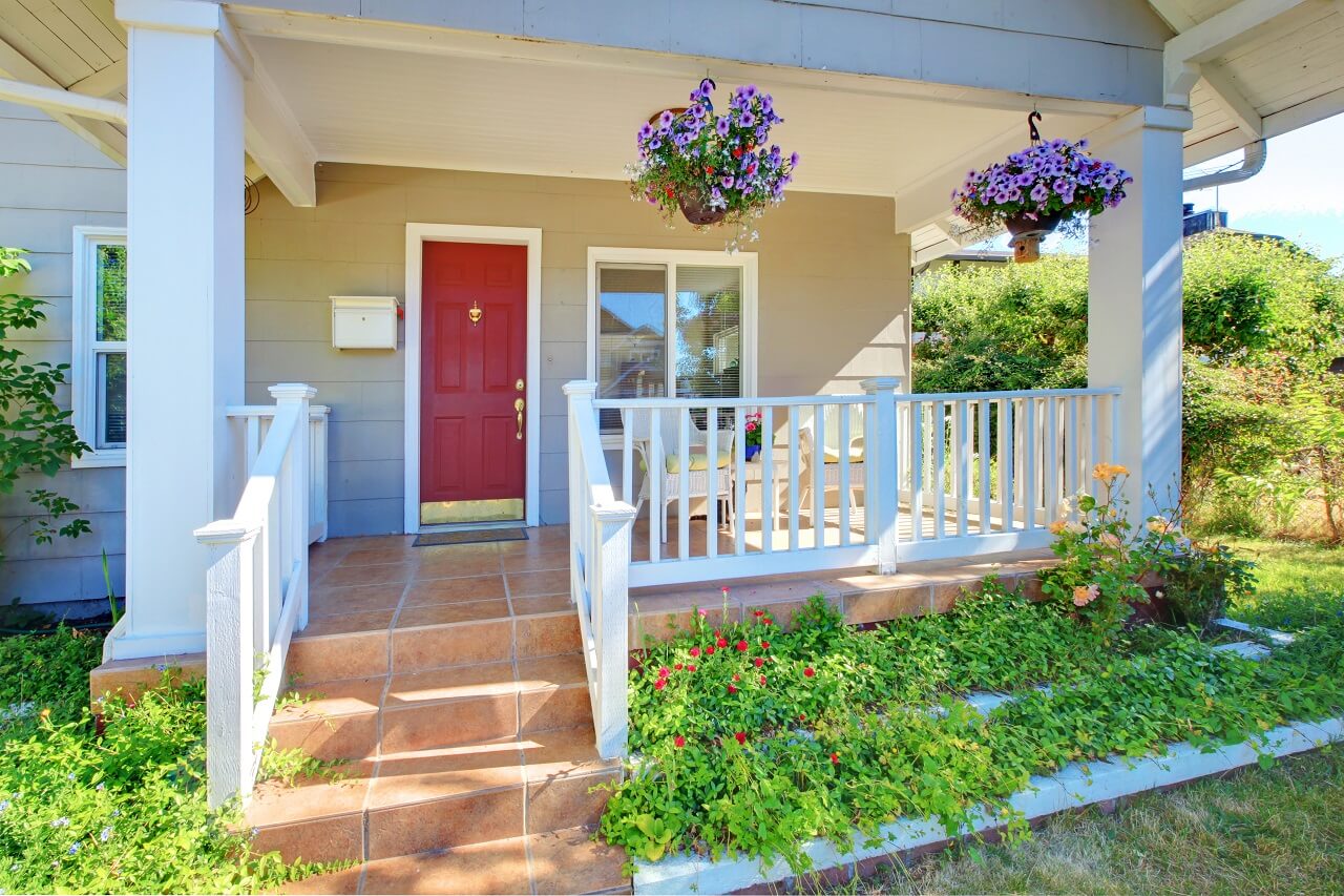 easy home improvement projects include installing a new front door